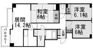 発寒駅 徒歩23分 8階の物件間取画像